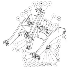 Adjusting gasket II - Блок «СТРЕЛА В СБОРЕ»  (номер на схеме: 17)