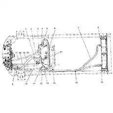 Fitting - Блок «Гидравлическая система коробки передач»  (номер на схеме: 11)