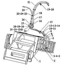 Block-Manifold - Блок «Winch Hydraulic Assembly»  (номер на схеме: 27)