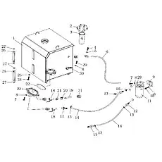 O-RING - Блок «Топливный бак и трубопровод (для CUMMINS)»  (номер на схеме: 22)