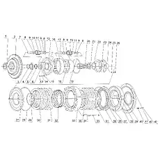 One gear piston body - Блок «GEARBOX TWO SHAFT AND PLANET LINE PART (HANGZHOU ADVANCE)»  (номер на схеме: 37)