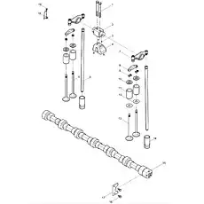 Rocker Arm Shaft Set - Блок «Valve Train Group»  (номер на схеме: 2)