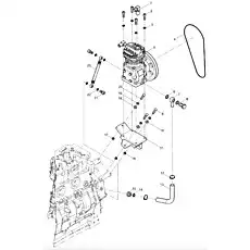 Air Compressor - Блок «Air compressor assembly»  (номер на схеме: 5)