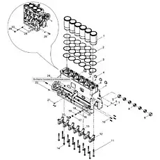 Screw - Блок «Cylinder block subassembly»  (номер на схеме: 27)