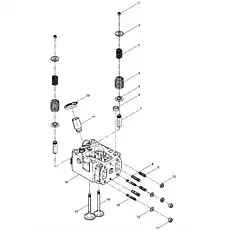 Exhaust valve - Блок «Cylinder head subassembly»  (номер на схеме: 14)