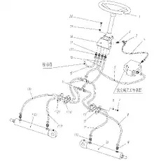 Adapter [2C9-14] - Блок «Hydraulic Steering System»  (номер на схеме: 3)