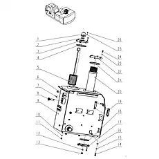 Airvent valve PAG-XG-02 - Блок «Hydraulic oil tank installation»  (номер на схеме: 1)