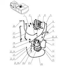 Adapter GEO25SR3/4OMDA3C - Блок «Swing motor install assembly»  (номер на схеме: 29)