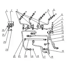 Bolt M10X45 - Блок «E24FB-1104000 Топливная система в сборе»  (номер на схеме: 26)