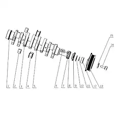 Belt pulley spacer sleeve - Блок «E24YB-1005000 Коленчатый вал демпфера вибрации в сборе»  (номер на схеме: 12)