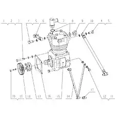 Bolt - Блок «G60SA-3509000 Пневматический воздушный компрессор»  (номер на схеме: 4)