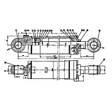 M18x1.5x65 - Блок «550EE Наклонный цилиндр»  (номер на схеме: 22)