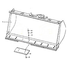 Ковш в сборе (для лягких материалов) 4.0 куб.м.