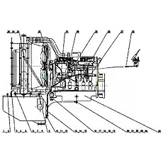 Clamp 13-19 - Блок «Engine System (6CTAA8.3-C)»  (номер на схеме: 5)