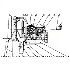 Clamp 13-19 - Блок «Engine System (6CTA8.3-C215)»  (номер на схеме: 5)