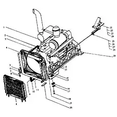 блок радиатора - Блок «Z50B.1 Система двигателя»  (номер на схеме: 4)